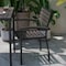 Flash Furniture Gray Wash IndoorOutdoor Faux Teak Deck Chairs 2PK 2-XU-DG-HW6006-GY-GG - alternate 2
